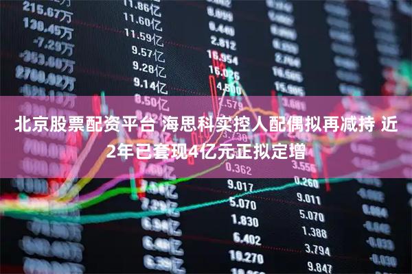 北京股票配资平台 海思科实控人配偶拟再减持 近2年已套现4亿元正拟定增